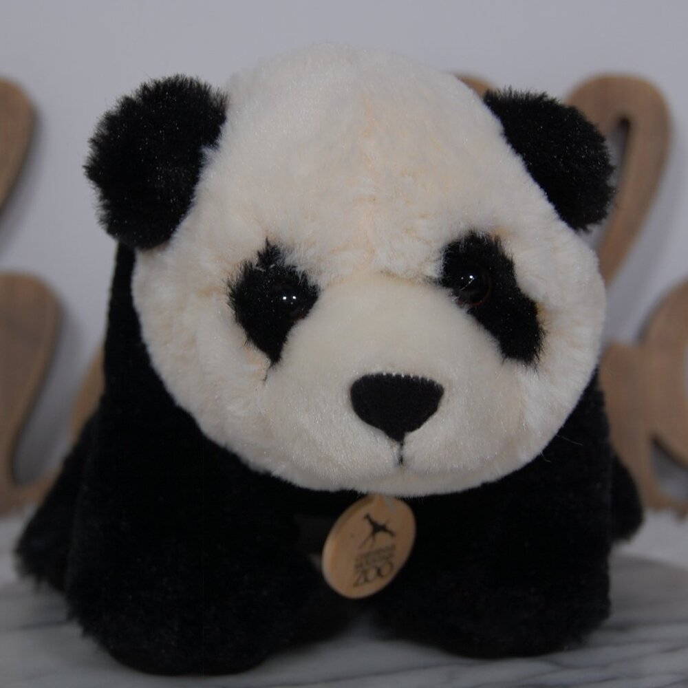 Wild Republic K&M 12" Black White Panda Plush Cheyenne Mountain Zoo Tag
